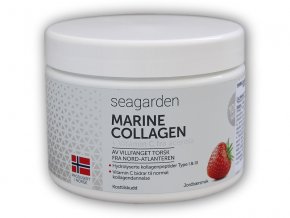 Seagarden Marine Collagen + Vitamin C jahoda 150g  + šťavnatá tyčinka ZDARMA