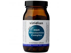 Viridian MSM Glucosamine Complex 90 kapslí  + šťavnatá tyčinka ZDARMA