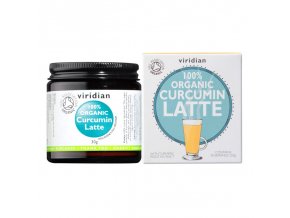 Viridian Curcumin Latte Organic - BIO 30g  + šťavnatá tyčinka ZDARMA