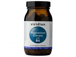 Viridian Magnesium Citrate with Vitamin B6 90cps