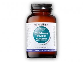 Viridian Childrens Powder With Vitamin C 50g  + šťavnatá tyčinka ZDARMA