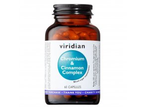 Viridian Chromium Cinnamon Complex 60cps  + šťavnatá tyčinka ZDARMA