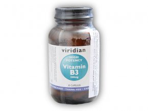 Viridian High Potency Vitamin B3 250mg 30 kapslí