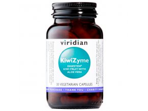 Viridian KiwiZyme 30 kapslí  + šťavnatá tyčinka ZDARMA