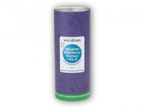 Viridian Elderberry Extract + Vitamin C 100ml  + šťavnatá tyčinka ZDARMA