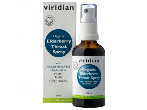 Viridian Elderberry Throat Spray 50ml Organic