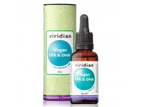 Viridian Vegan EPA & DHA 30ml  + šťavnatá tyčinka ZDARMA