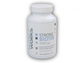 Nutri Works Strong Biotin 5500mcg 120 kapslí