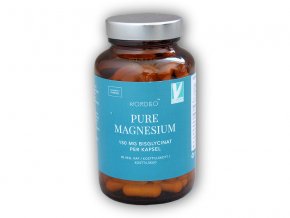 Nordbo Pure Magnesium (Hořčík) 90 kapslí  + šťavnatá tyčinka ZDARMA