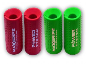 Power System Gripy na posilovací tyč MAX GRIPZ X-LARGE4056 (Varianta green)
