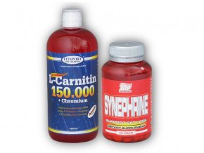 Fitsport L-Carnitin 150000+Chrom.1l+ Synephrine 100cps  + šťavnatá tyčinka ZDARMA