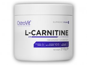 Ostrovit Supreme pure L-carnitine 210g  + šťavnatá tyčinka ZDARMA