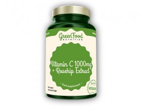 GreenFood Nutrition Vitamín C 1000 + extrakt šípků 60 kapslí