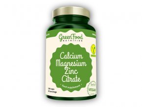 GreenFood Nutrition Calcium Magnesium Zinc citrate 120 kapslí