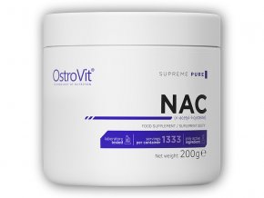 Ostrovit Supreme pure NAC 200g  + šťavnatá tyčinka ZDARMA