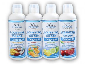 FitSport Nutrition L-Carnitine 150000 + Chromium 1000ml  + šťavnatá tyčinka ZDARMA