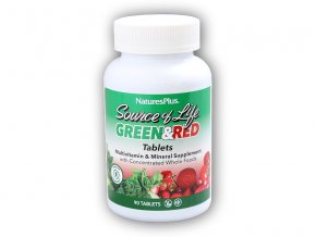 Nature´s Plus Green and Red 90 tablet  + šťavnatá tyčinka ZDARMA