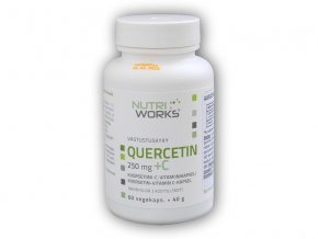 Nutri Works Quercetin + Vitamin C 250mg 60 kapslí  + šťavnatá tyčinka ZDARMA