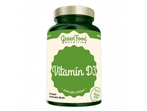 GreenFood Nutrition Vitamin D3 60 vegan kapslí