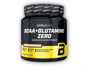 BioTech USA BCAA + Glutamine Zero 480g  + šťavnatá tyčinka ZDARMA