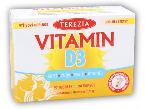Terezia Vitamín D3 1000 IU 90 kapslí