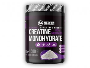 MAXXWIN 100% Creatine Monohydrate 500g  + šťavnatá tyčinka ZDARMA