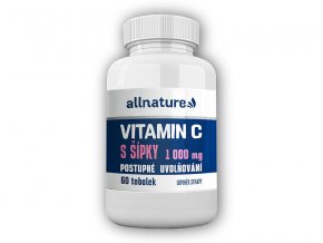 Allnature Vitamin C s šípky s post. uvol. 1000mg 60 tbl