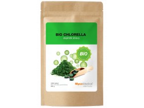 MycoMedica BIO Chlorella tablety 250mg  + šťavnatá tyčinka ZDARMA