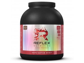 Reflex Nutrition 100% Native Whey Protein 1800g  + šťavnatá tyčinka ZDARMA