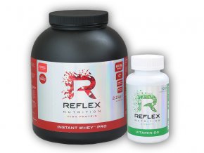 Reflex Nutrition Instant Whey PRO 2200g + Vitamin D3 100 cps  + šťavnatá tyčinka ZDARMA