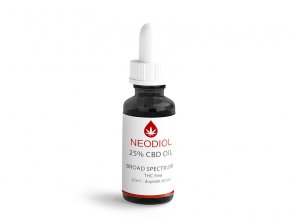 Neodiol Čr Broad Spectrum CBD olej 25% 10ml  + šťavnatá tyčinka ZDARMA