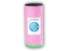 Viridian Organic Woman 40+ Omega Oil 200ml  + šťavnatá tyčinka ZDARMA