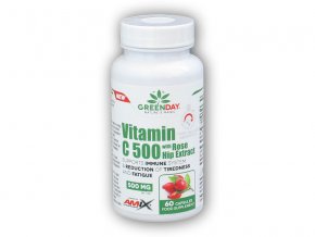 Amix GreenDay Vitamin C 500mg with RoseHip 60cps