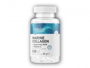 Ostrovit Marine collagen + hyaluronic acid vitamin C 120 kapslí  + šťavnatá tyčinka ZDARMA