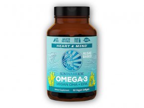 Sunwarrior Omega 3 Vegan DHA + EPA 60 kapslí  + šťavnatá tyčinka ZDARMA
