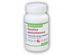 Nutri House Kyselina pantothenová B5 40mg 100 tablet