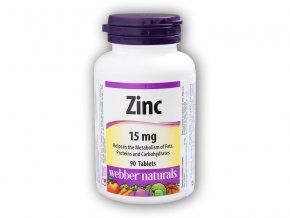 Webber Naturals Zinc 15 mg 90 tablet