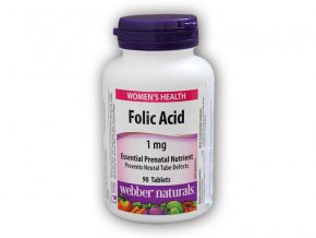 Webber Naturals Folic Acid 1 mg 90 tablet