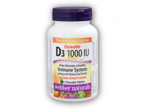 Webber Naturals Vitamin D3 1000 IU 180 tablet orange