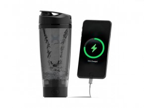 PROMiXX PROMiXX CHARGE | Elektrický dobíjecí šejkr/powerbanka - Stealth black  + šťavnatá tyčinka ZDARMA