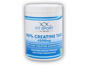 FitSport Nutrition 100% Creatine Tabs 4500mg 240 vege tabs