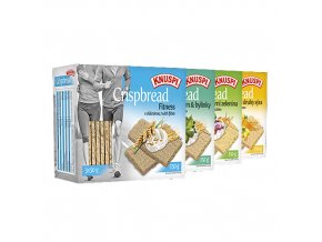 Knuspi Knuspi Crispbred 3 druhy sýra 150g