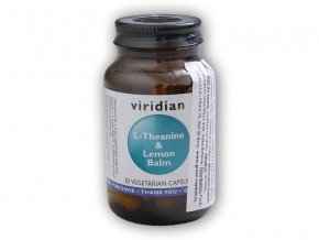 Viridian L-Theanine & Lemon Balm 30 kapslí