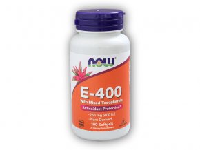 NOW Foods Vitamin E 400 IU s tokoferoly 100 softgelových kapslí