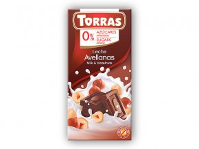 Torras Mléčná čokoláda s lískovými oříšky 75g