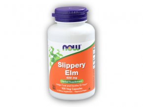 NOW Foods Slippery Elm (Jilm červený) 400mg 100 rostlinných kapslí