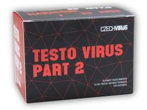 Czech Virus TESTO VIRUS PART 2 120 kapslí  + šťavnatá tyčinka ZDARMA