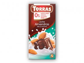 Torras Mléčná čokoláda s mandlemi 75g