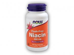 NOW Foods Niacin bez vedlejšího účinku zčervenání 250mg 90 kapslí