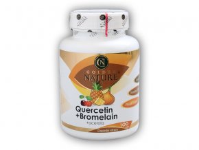 Golden Natur Quercetin + Bromelain komplex 100 kapslí  + šťavnatá tyčinka ZDARMA